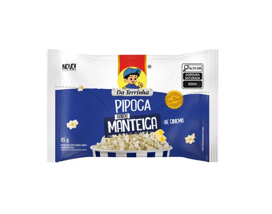 Da Terrinha Microwave Popcorn Cinema Butter Flavor 85g