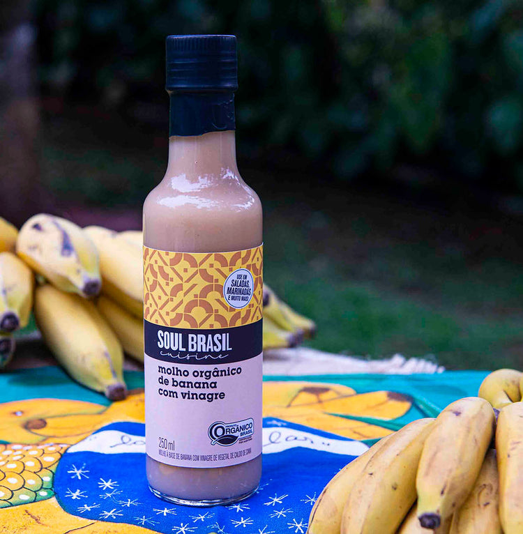 Soul Brasil Banana Vinegar Condiment 250ml - USDA Organic