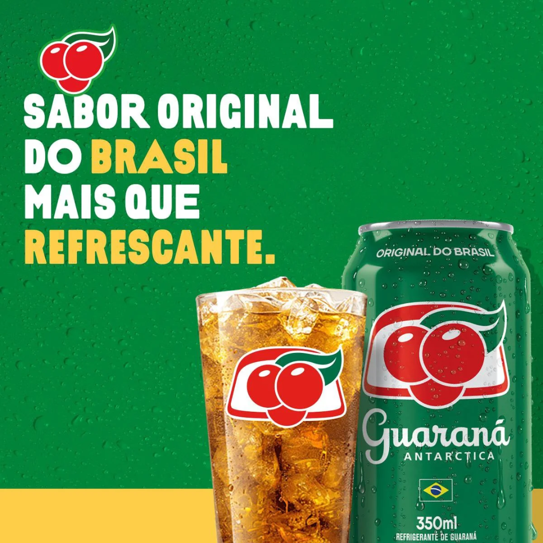 Guaraná Antarctica Soda Can 350ml