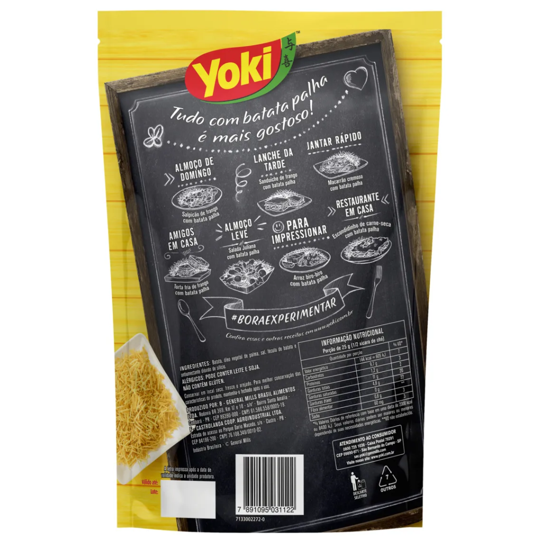Yoki Shoestring Potatoes Extra Thin "Batata Palha Extra Fina" 100g