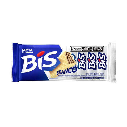 Lacta Bis White Chocolate Wafer Biscuit 100g