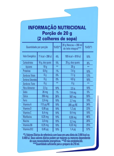 Nestlé Nescau Chocolate Powder 33% Less Sugar 380g