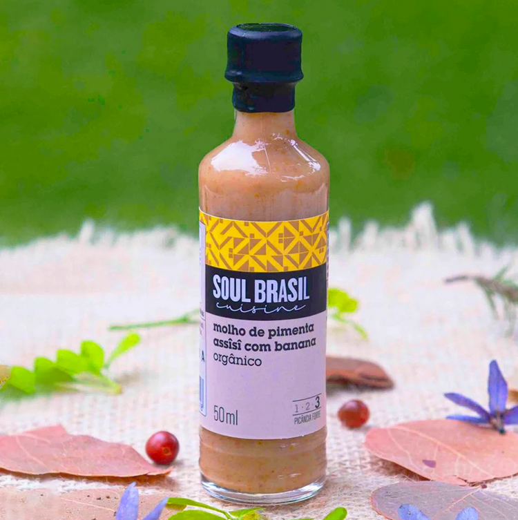 Soul Brasil Assisi Chilli and Banana Hot Sauce 50ml - USDA Organic