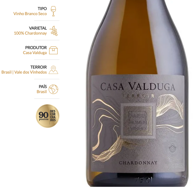Casa Valduga Terroir Chardonnay 750ml 13.5% vol.