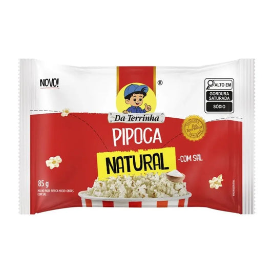 Da Terrinha Microwave Popcorn Natural Flavor with Salt 85g