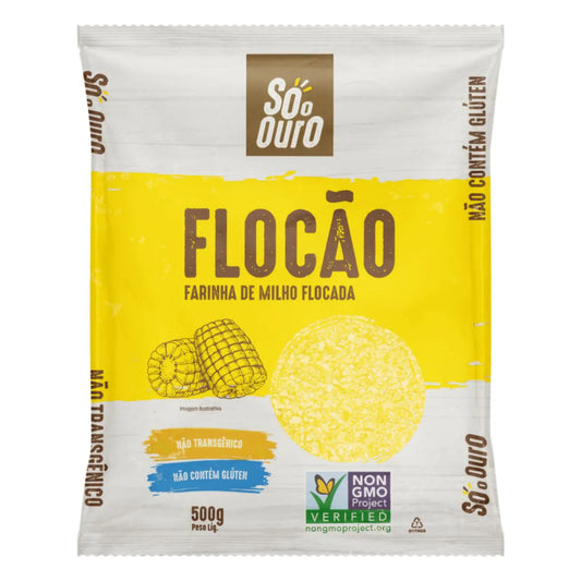Só o Ouro Flaked Corn Flour (Flocão) 500g