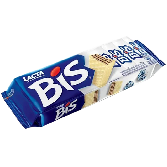 Lacta Bis White Chocolate Wafer Biscuit 100g- close to expire