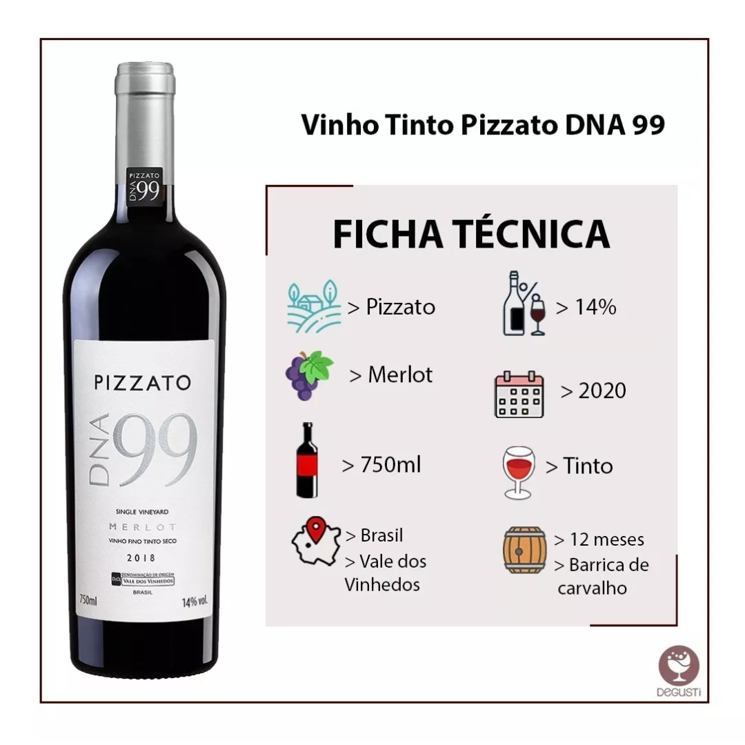 Pizzato DNA 99 Single Vineyard Merlot 14% 750ml