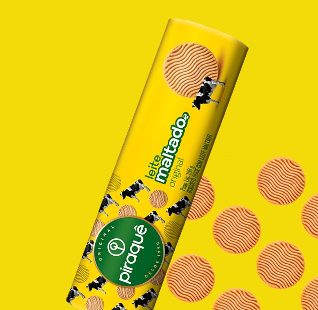 Piraquê Malted Milk Cookies "Leite Maltado" 132g