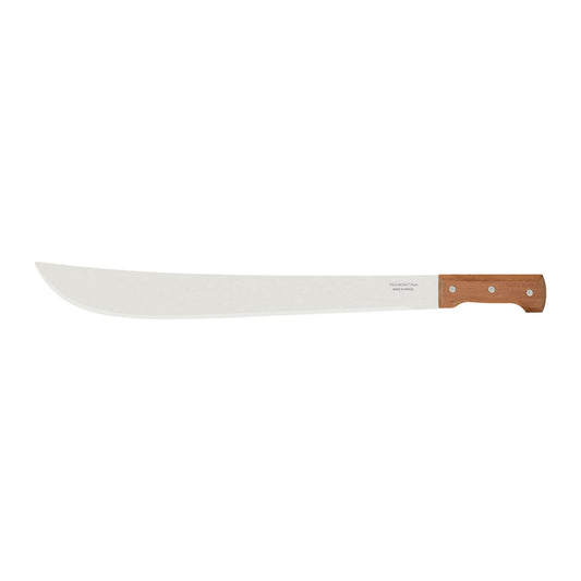 Tramontina 20" Carbon Steel Blade Forest Machete with Wooden Handle (Parang Hutan)
