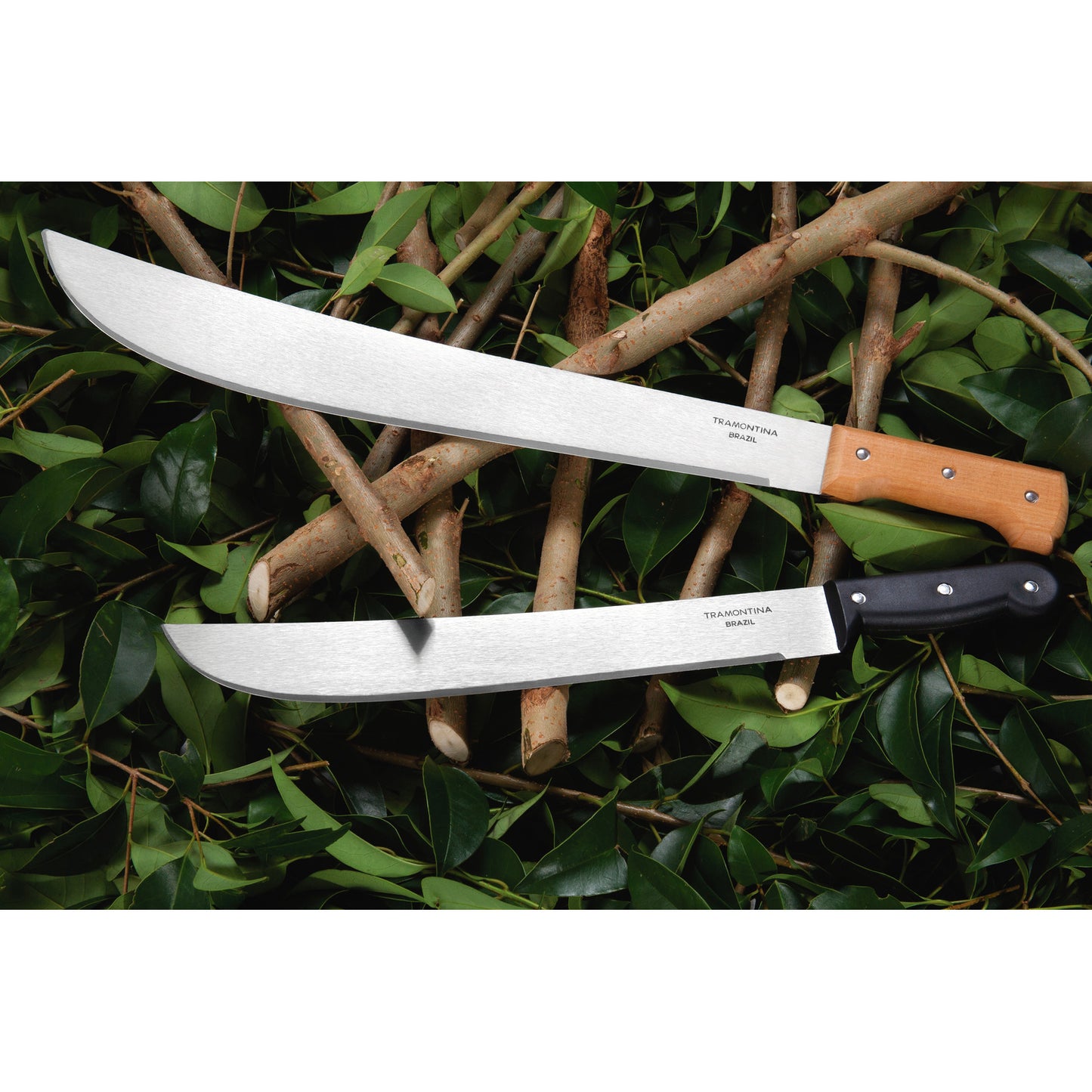 Tramontina 20" Carbon Steel Blade Forest Machete with Wooden Handle (Parang Hutan)