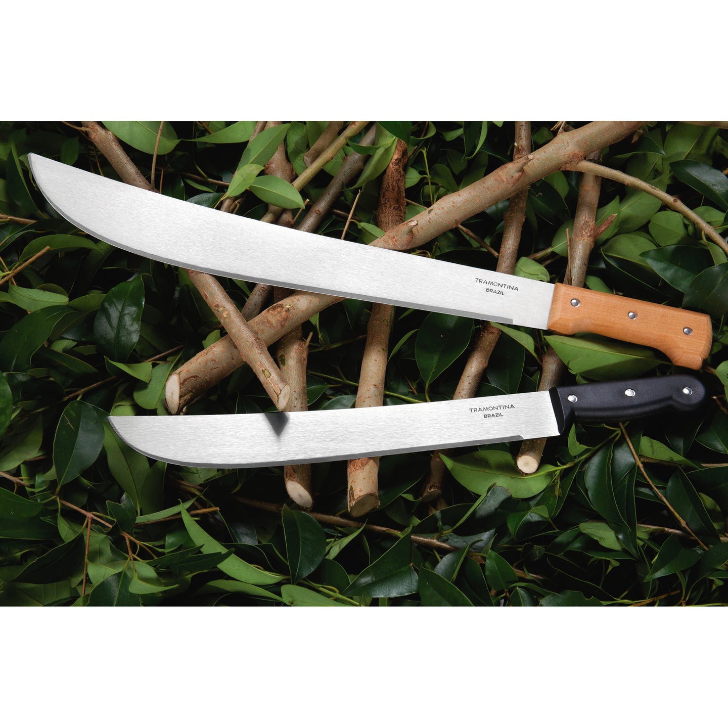 Tramontina 20" Carbon Steel Blade Forest Machete with Wooden Handle (Parang Hutan)