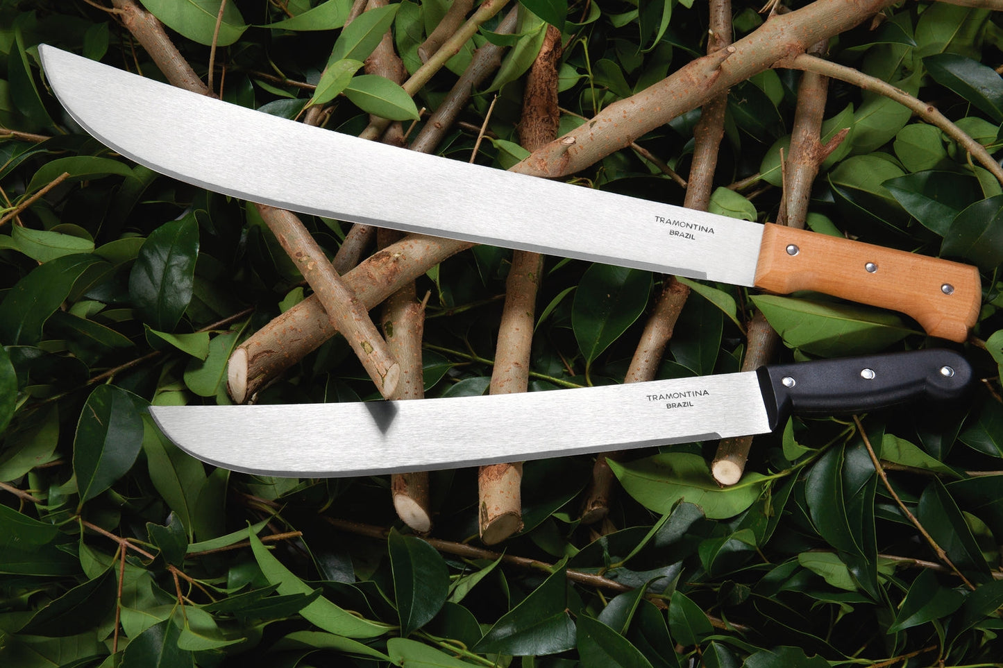 Tramontina 22" Carbon Steel Blade Forest Machete With Wooden Handle (Parang Hutan)