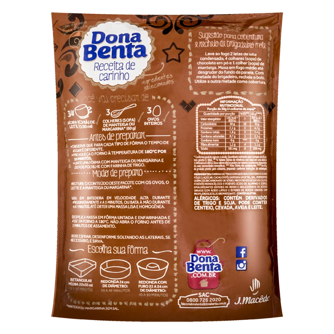Dona Benta Chocolate Cake Mix 450g - close to expire
