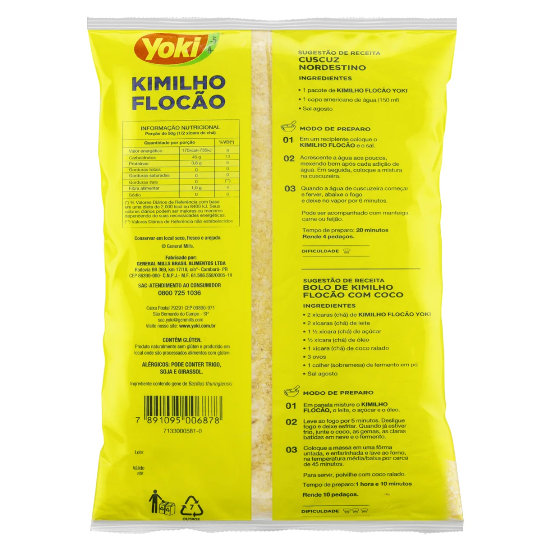 Yoki Kimilho Flaked Corn Flour "Flocão" 500g - close to expire