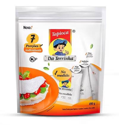 Da Terrinha Cassava Starch "Tapioca" (Individual Pouch / Na Medida) 490g