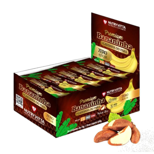 Banana Paste bar with Brazilian Nut Box 24 x 30 g