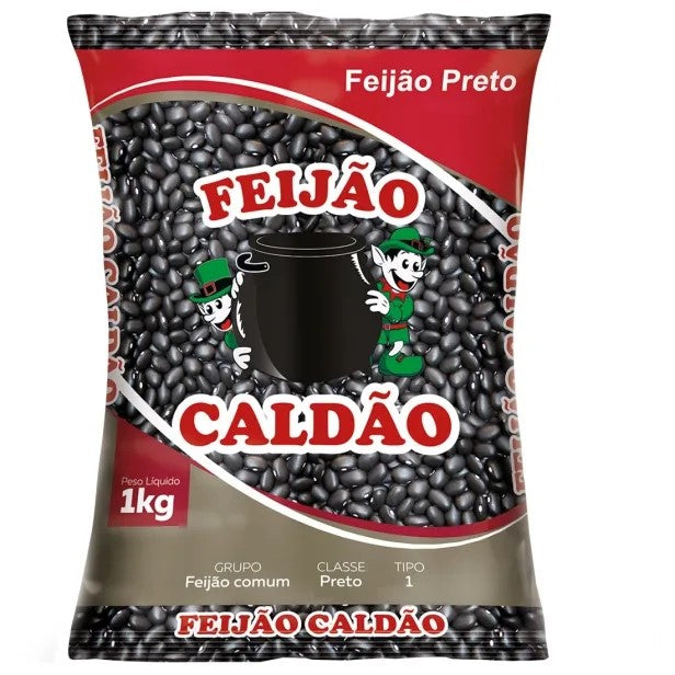 Feijão Preto Caldão Seco 1kg