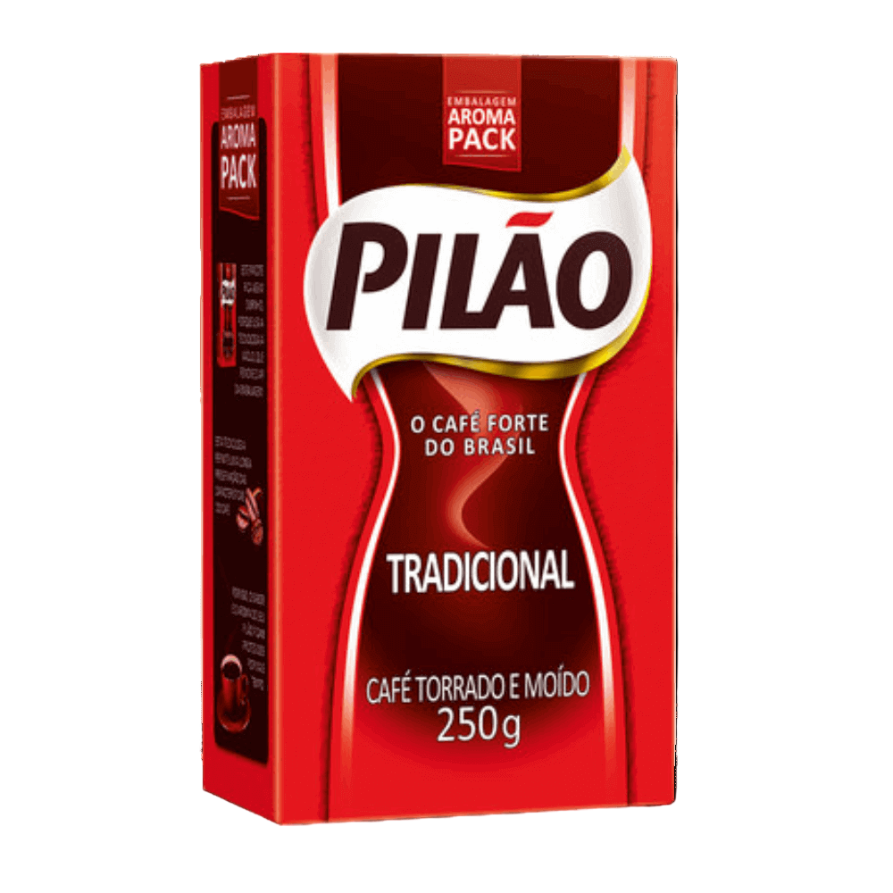 Pilão Roasted Brazilian Coffee 250g Traditional - Ground