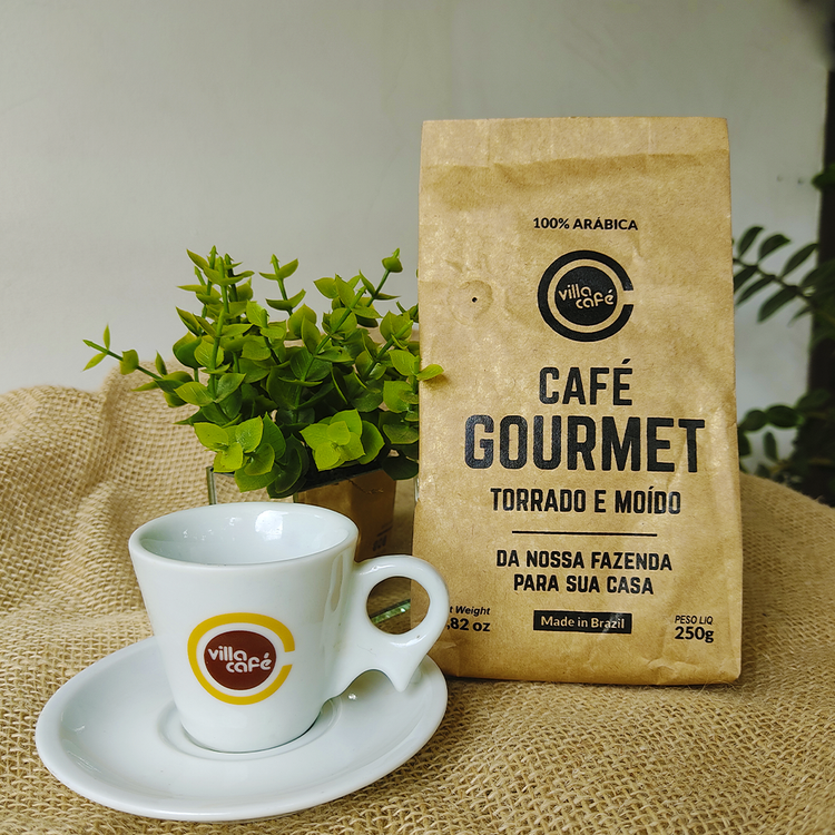 Villa Café Gourmet - Brazilian Arabica Coffee, Roasted, and Ground 250g