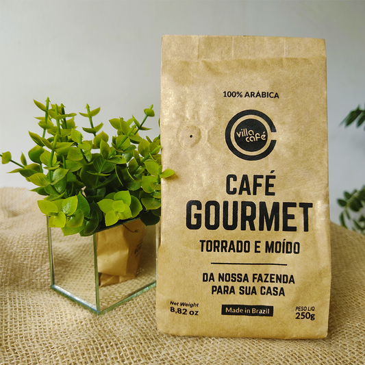 Villa Café Gourmet - Brazilian Arabica Coffee, Roasted, and Ground 250g