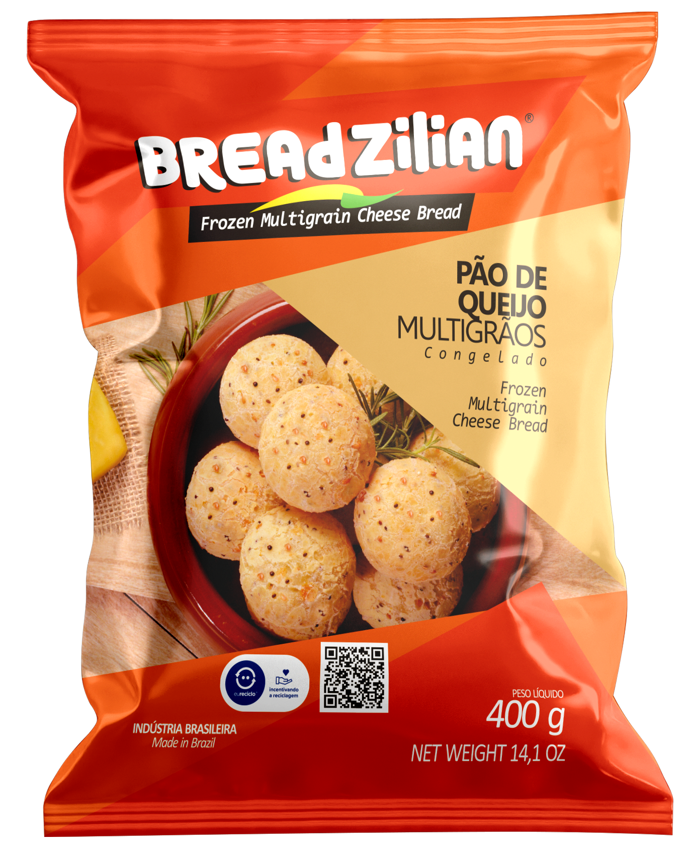 Breadzilian Cheese Ball Multigrain 400g