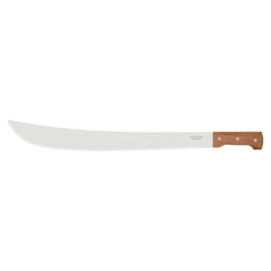 Tramontina 22" Carbon Steel Blade Forest Machete With Wooden Handle (Parang Hutan)