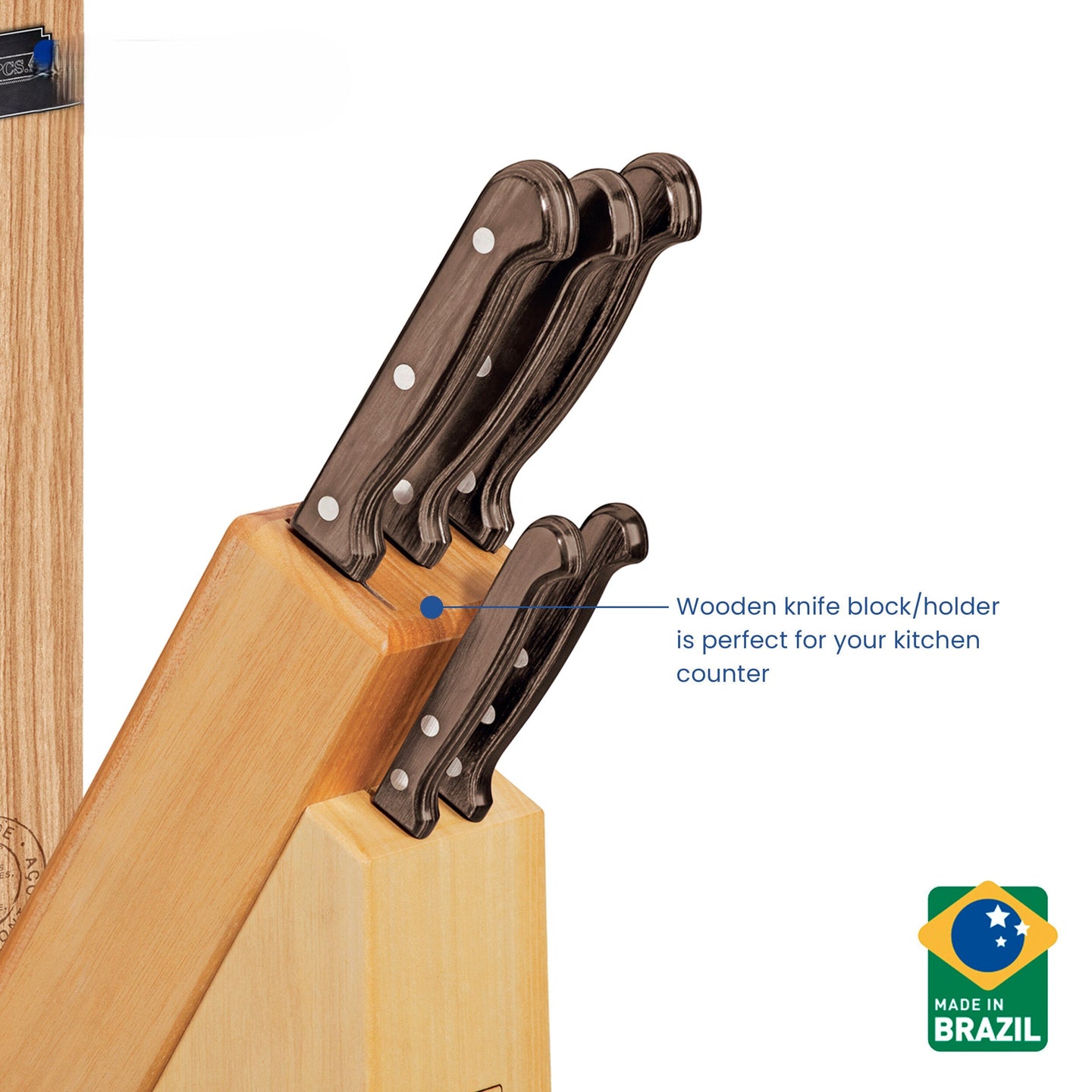 Tramontina Polywood Knife Set 6pcs (Churrasco)