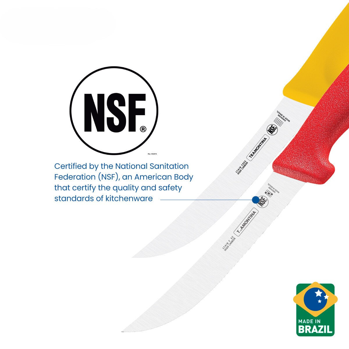 Tramontina Boning Knife with Antibacterial Protection Handle 6" (Professional Master) 3 Colors