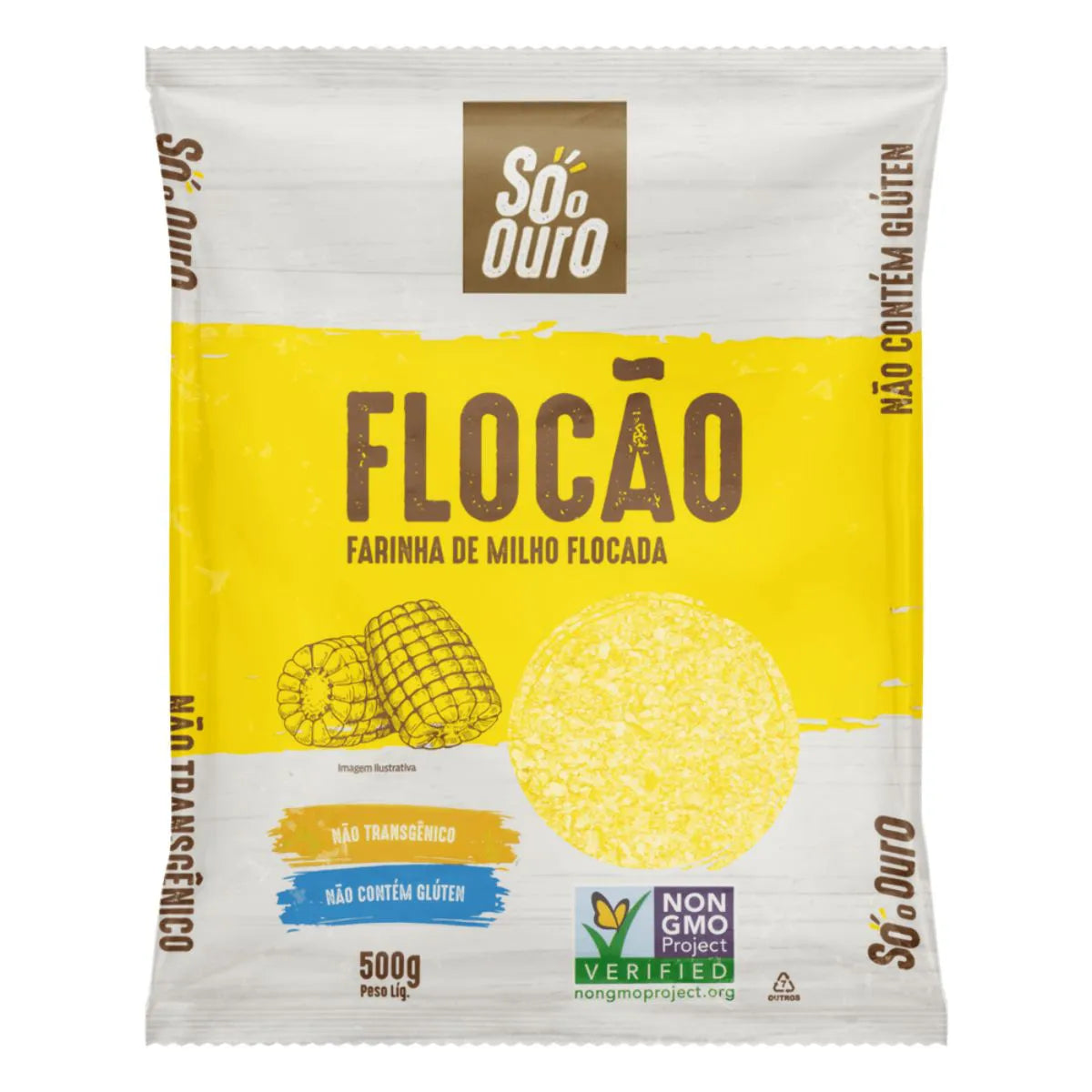 Só o Ouro Flaked Corn Flour (Flocão) 500g
