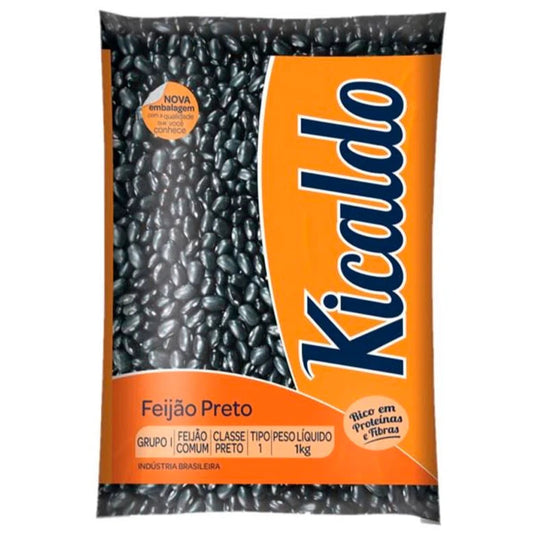 Kicaldo Dried Black Beans "Feijão Preto" 1kg