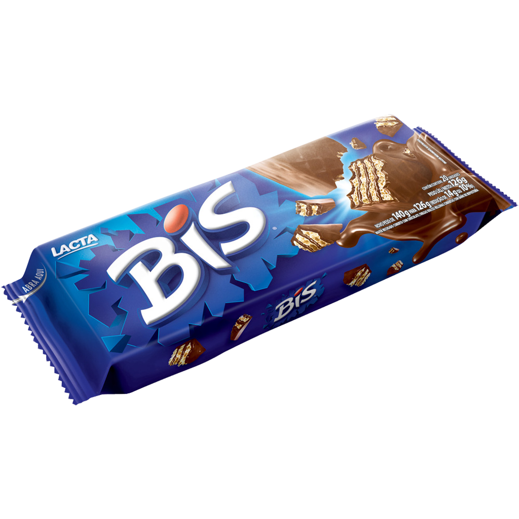 Biscoito Wafer de Chocolate Lacta Bis 126g