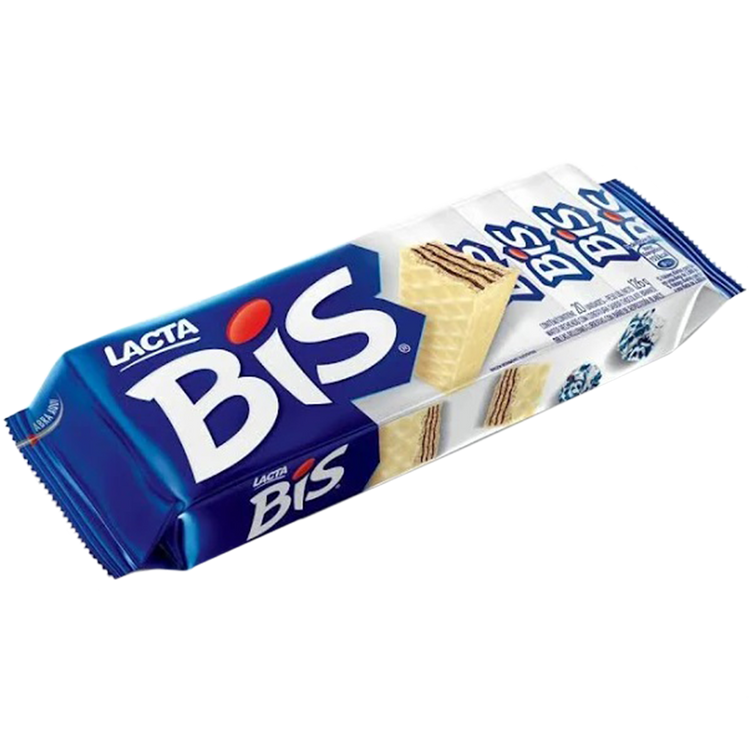 Lacta Bis White Chocolate Wafer Biscuit 126g