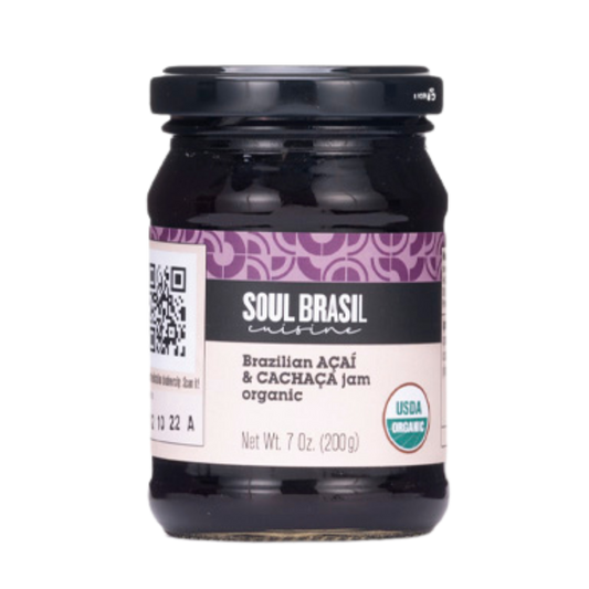 Soul Brasil Açaí Berry and Cachaça Jam 200g - USDA Organic