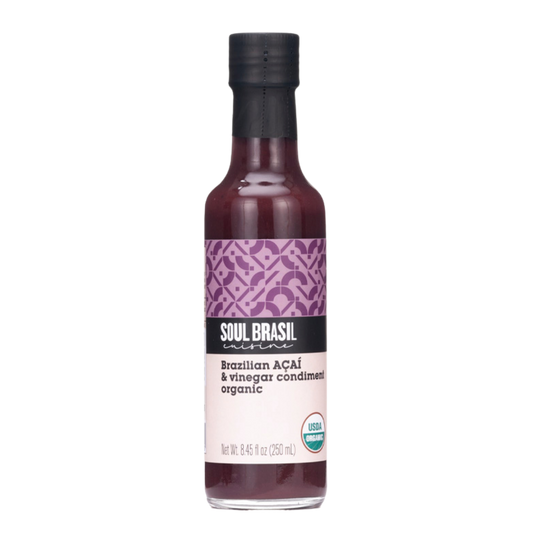 Soul Brasil Açai Berry Vinegar Condiment 250ml - USDA Organic